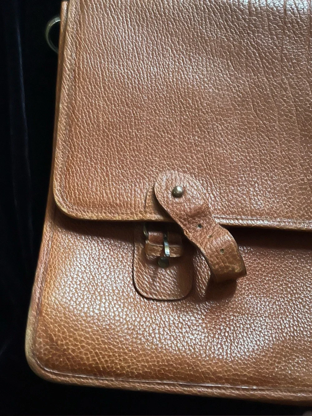 Polo Ralph Lauren Vintage Textured Leather Briefcase
